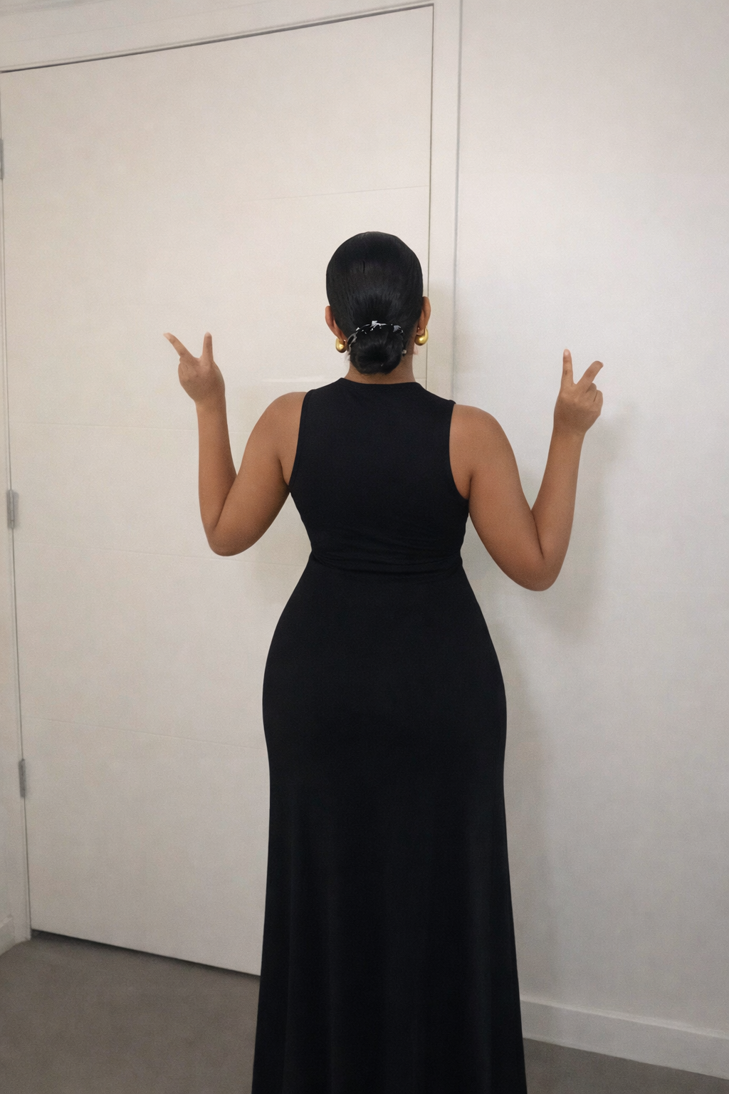 Red Strapless Hugging Mermaid Dress